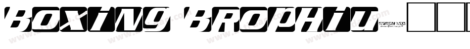 boxing brophius字体转换